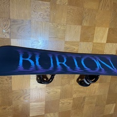 (141)Burtonスノーボード板+ビンディング(流れ止め付き )の画像