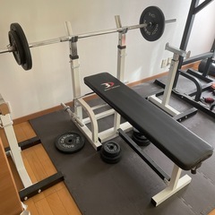 ベンチプレス(セーフティーバー付き)ホームジムの画像