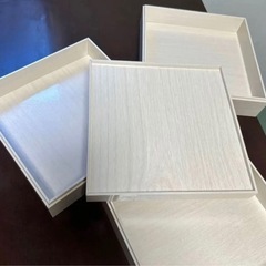 ハンドメイド　重箱 紙 工作 DIY ドールハウス材料の画像