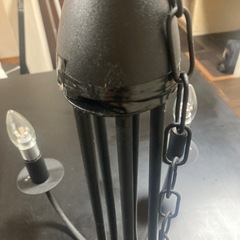 アイアン製照明器具(ソケット部分破損ジャンク商品)の画像