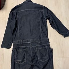 Mサイズ　ディッキーズ デニム ツナギ D-706 作業着 作業服 長袖 ストレッチ 反射 通年 Dickies CO-COS プロユニステッカー付の画像