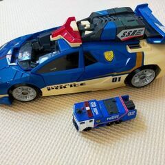 トミカ　ハイパーブルーポリス　スーパーソニックランナー　おまけ付きの画像