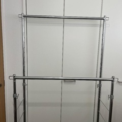 2列 ハンガーラック（高さ調節可）の画像