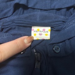 ⑨子供服　長袖　80 薄手パーカーの画像