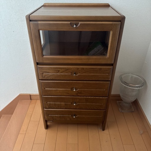 希少 カリモク 電話台 キャビネット