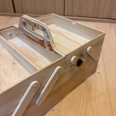 【　⭐受け渡し中⭐　】工具箱　小物入れ　木製の画像