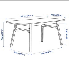 IKEA ダイニングテーブル　180【テーブルのみ】の画像
