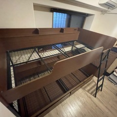 【配達可能】2段ベット　ベッド　シングル　ハシゴ付き　　の画像