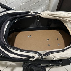 【中古品】美品　ワンちゃん用　エアーバギー　ブレーキ付　カラーはミルクティー限定色
　の画像