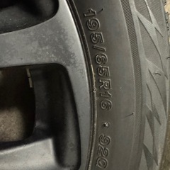 引っ越しのため至急　ブリヂストン　VRX2 残溝あり　195/65R16 21年製の画像