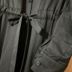 黒のロングワンピース♦️裾アシメの画像