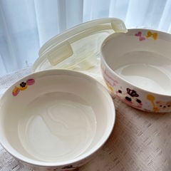 ２個セット　リラックマ　蓋付容器の画像