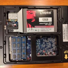 OSレス PC本体（ファンレス） 3TB外付HDD付 Celeron847/8GB/120GB/Wifi Suttle DS47の画像