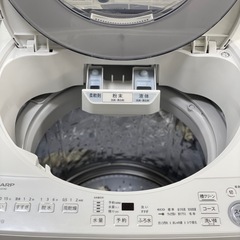 送料・設置込み可　洗濯機　8kg SHARP 2021年【分解クリーニング済み】の画像