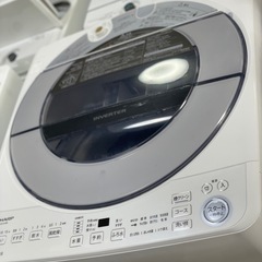 送料・設置込み可　洗濯機　8kg SHARP 2021年【分解クリーニング済み】の画像