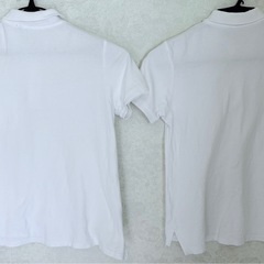👕【150サイズ／2枚セット】子供用・学校用 半袖ポロシャツ✨使用感あり・洗い替えにおすすめ！の画像