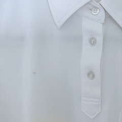 👕【150〜160サイズ対応】ユニクロ製ポロシャツ2枚セット（長袖＋半袖・白）✨通学・カジュアルに◎の画像