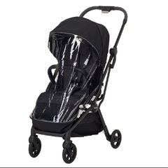 レカロ　ベビーカー　レクサエリート　ブラック　レインカバー付の画像