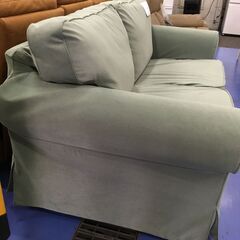 ★リユースのサカイ横浜南店★YM1457 IKEA 2人掛けソファ ライトグリーン W180×D85×H85 クリーニング済みの画像
