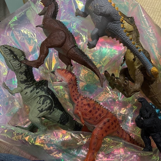 ジュラシックワールド アニア マテル フィギュア 恐竜 ギガノトサウルス アンキロサウルス スピノサウルス Tレックス かみつきアクション 総額3万ぐらい