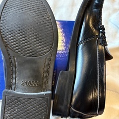 👞【MOONSTAR ローファー】ブラック／24.0cm✨雨の日用におすすめ◎の画像