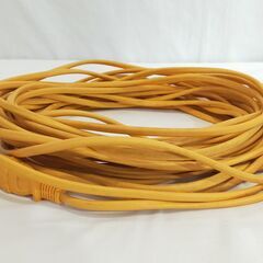 △ 工事用延長コード 延長コード 1個口 約15m50cm 橙色 動作OK 現状渡しの画像