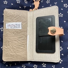 aoneko 手帳型マルチスマホケース　おしゃれ　かわいい　革製の画像
