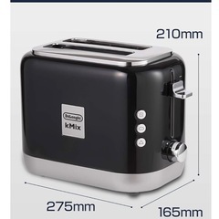 ★未使用★De'Longhi (デロンギ) ポップアップトースター ケーミックス [kMix] TCX752J-BK の画像