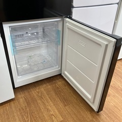 安心の1年保証付。【Haier 2ドア冷蔵庫　JR-NF121NJ(K) 121L リファービッシュ品】取りに来れる方限定の画像