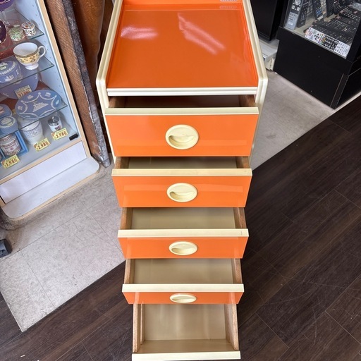 ディスカウント 店【JY019】昭和レトロPOPな5段チェスト 昭和レトロ