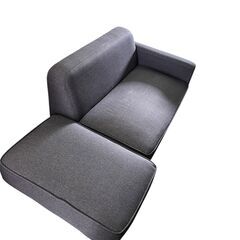 2人掛けソファ オットマン付き の画像