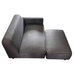 2人掛けソファ オットマン付き の画像