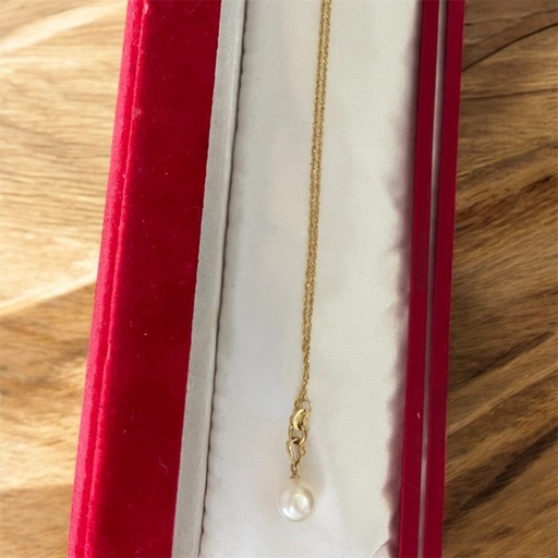 K18パールダントネックレス