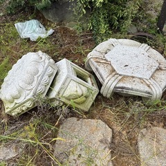 庭石　灯篭の画像