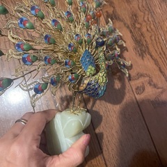 孔雀　飾りの画像