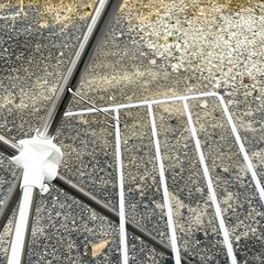 【B254】物干スタンド/ステンレス製/折りたたみ式/洗濯物干/中古/現状品の画像