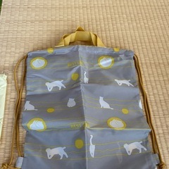 猫柄 ナップサック未使用　の画像