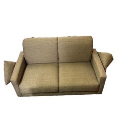 2人掛けソファ シンプル家具 おしゃれ ミニクッション付きの画像