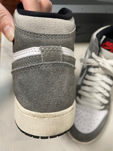 Nike Air Jordan 1 Black and Smoke