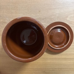 昭和レトロ★常滑焼 (？)丸壺蓋付 の画像