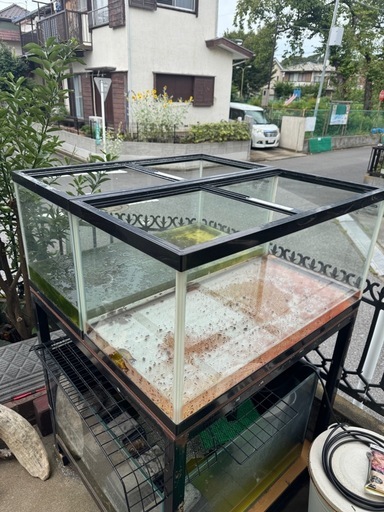 GEX ガラス水槽900×450×450 90cm水槽 大型魚熱帯魚金魚メダカ錦鯉亀