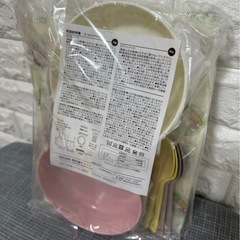西松屋　ピクニックバッグ　お皿　スプーンの画像