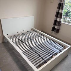 IKEA マルム　ダブルベッドフレーム、すのこ
