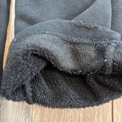 黒レギンス3枚とデニムショートパンツセット120㎝の画像