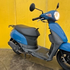 セル1発始動‼️現行モデル⭐️レッツ スズキ⭐️高性能なFiモデル‼️タイヤ新品⭐️原付　スクーター　50ccの画像