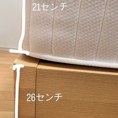 値下げしました。シングルベッド木枠の画像