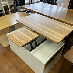 【リユ-スのサカイ広島石内店】ジモティ割！昇降式テーブル/クリ-ニング済み/HG-7300/広島市 家具　佐伯区 家具　南区 家具　西区 家具　東区 家具　中区 家具　安佐南区 家具　安佐北区 家具　安芸区 家具　府中町 家具　海田町 家具　熊野町 家具　坂町 家具　廿日市市 家具の画像