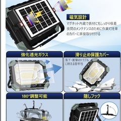 投光器 充電式 屋外 作業灯 16000mAh登山の画像