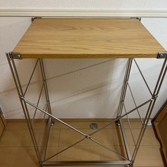 無印良品　ステンレスユニットシェルフ・オーク材棚セット・小の画像