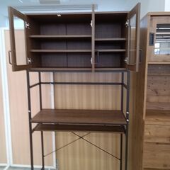 ★リユースのサカイ日立店★HJ7832  レンジボード ブラウン H182×D39.5×W93.5 クリーニング済み の画像